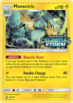SM Black Star Promos Manectric Pokémon card